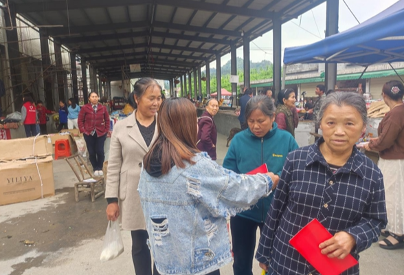 凤凰县林峰乡：赶集宣传惠农财政补贴政策和支农政策