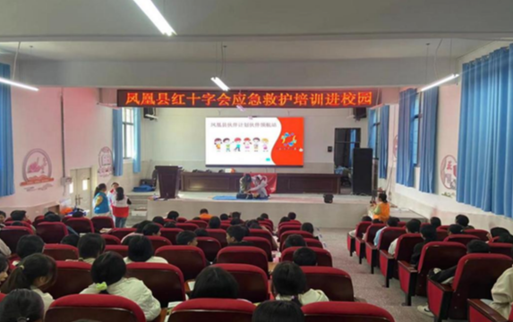 与您同行，红十字“救”在身边  ——凤凰县红十字会应急救护培训走进校园