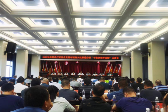 凤凰县召开打好优化发展环境持久仗推进会暨“千家企业评百股”点评会