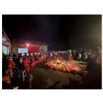 凤凰县禾库镇中寨村苗鼓篝火闹新春