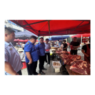 凤凰县廖家桥镇开展肉类产品质量检查   助力优化营商环境