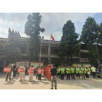 凤凰县落潮井镇开展森林防火演练    筑牢森林安全屏障