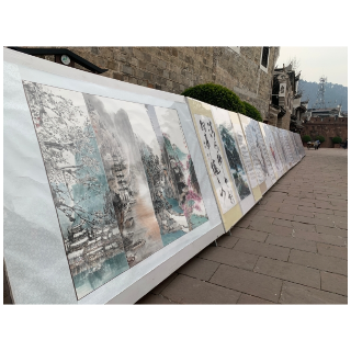  凤凰古城举办蛇年迎春书画作品展