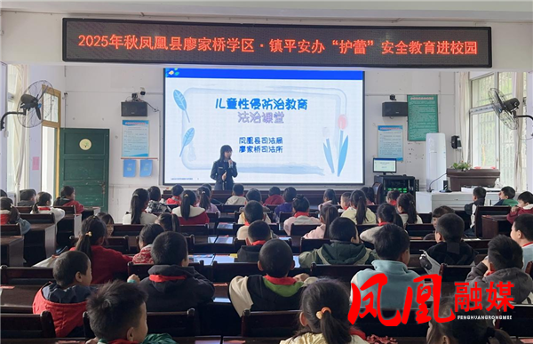 凤凰县廖家桥小学开展“护蕾”安全教育进校园主题活动