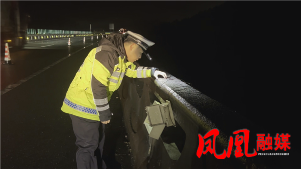 杭瑞高速凤凰段：高速交警联合路产养护部门提前应对保障道路安全畅通