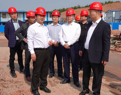 湘潭县：傅国平调研天易经开区重点工程项目