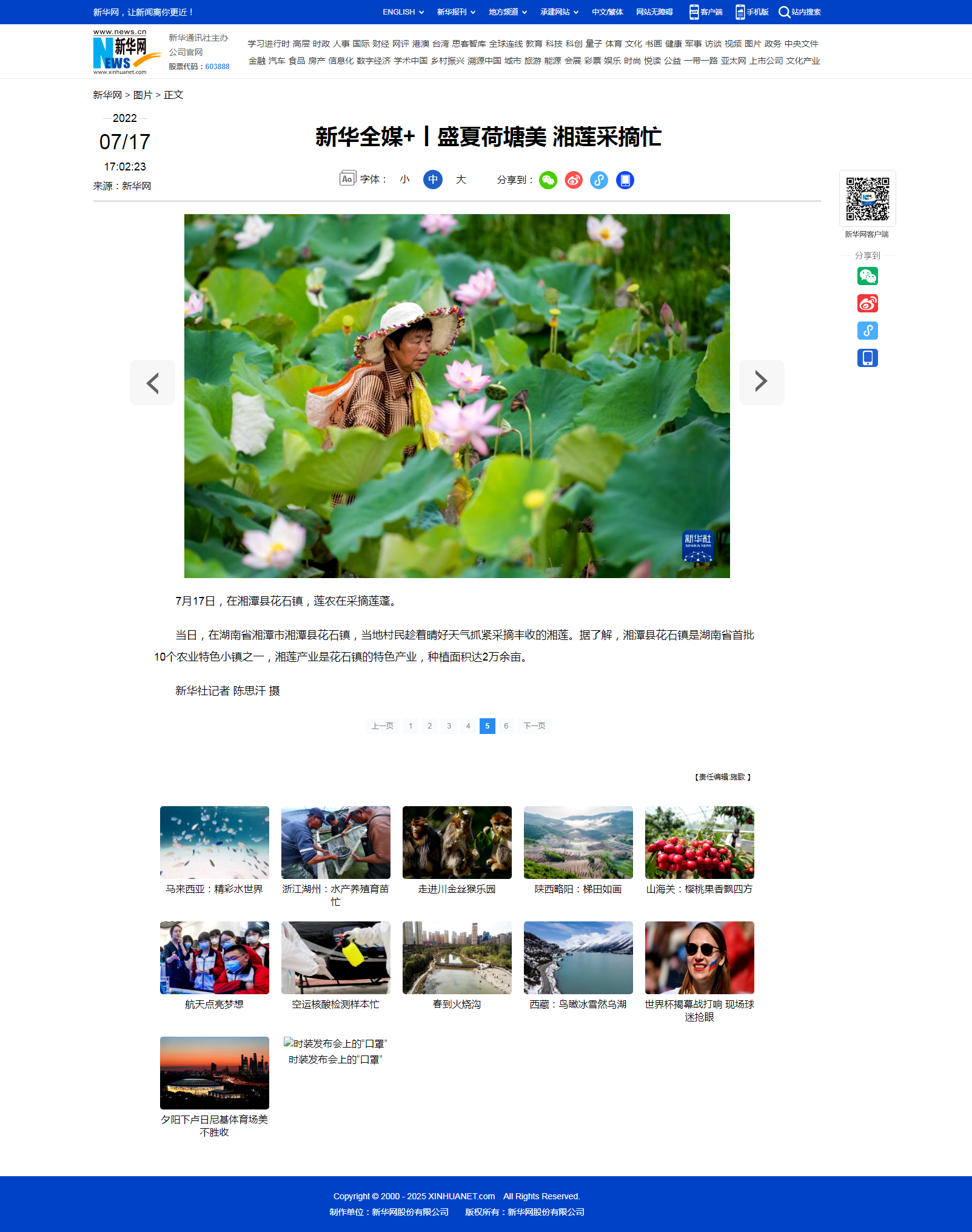 5 新华网：新华全媒+丨盛夏荷塘美 湘莲采摘忙.png
