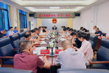 县人民政府党组（扩大）会议召开