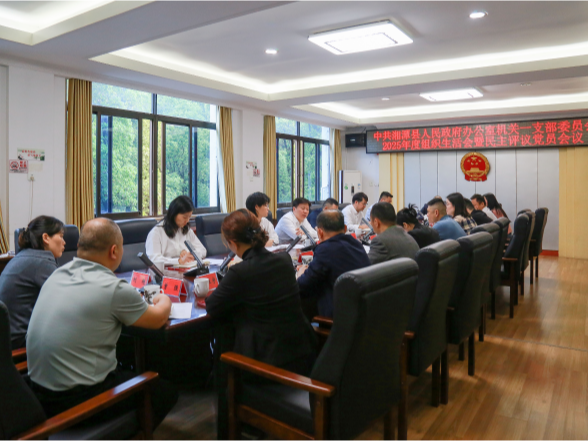 宋任飞参加县政府办公室机关一支部组织生活会