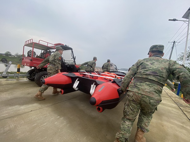 河口镇：以练筑防    备战汛期