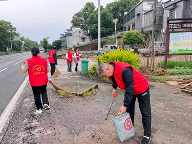 易俗河镇：志愿助力环境整治   干净整洁喜迎旅发盛会