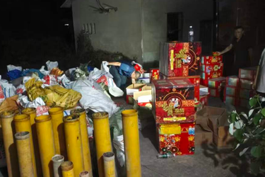 易俗河镇：严查非法储存烟花爆竹 筑牢安全防护防线