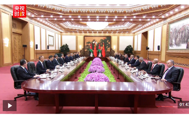 独家视频丨习近平：建设更具内涵 更有活力的中约关系符合两国人民共同期待