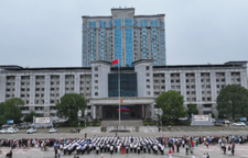 冷水滩区举行升国旗仪式