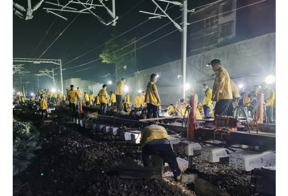 湘桂铁路永州扩能项目永州站改施工基本完成