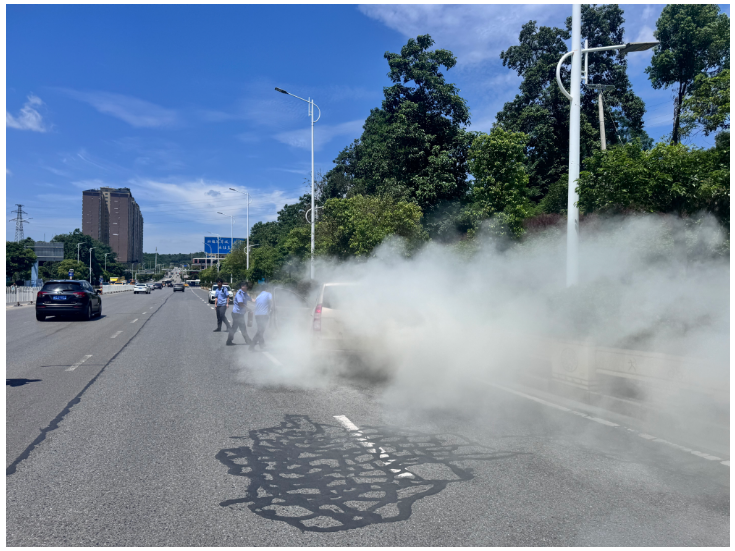 高温惊心时刻！冷水滩交警秒变“救火先锋”护民安