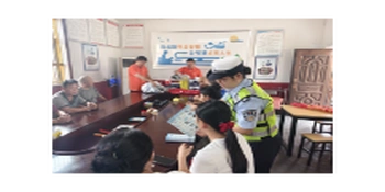 冷水滩交警｜警保联动入乡村，平安守护暖民心！