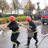 新化县举行“119”消防宣传月启动仪式暨第七届乡镇专职消防队伍技能大比武活动