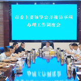 李铁雄调度市委主要领导公开接访事项办理工作  强调站位再提高 责任再压实 质效再提升 对接再加强