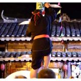 新化奉家镇渠江源上演《梅山九州舞》 这个假期有点嗨