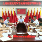 李峰在上梅街道党纪学习教育专题研讨会上强调  把握“学”的总要求 坚持“严”的主基调 提振“干”的精气神