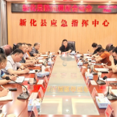 彭韬主持召开全县防汛会商调度会  一丝不苟 一寸不让 一天不停 一刻不松 用心用力打好防汛持久战