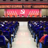 新化县召开强化党建引领提升基层治理效能“百日攻坚”动员部署暨党务工作会议