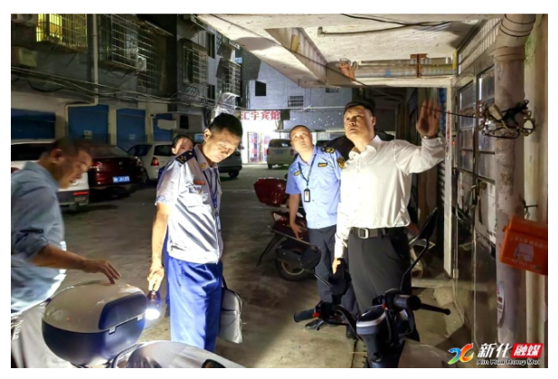 彭韬督导电动自行车 电动摩托车集中夜查行动