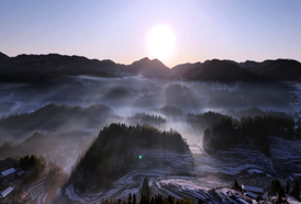 组图 |  来新化赏渠江源冬韵  赴一场冰雪之约