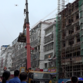枫林街道依法拆除两处违法建筑