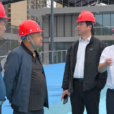 中国轮滑运动协会到新化考察轮滑场馆建设项目工作