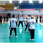 新化县人社系统举行第一届气排球比赛