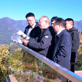 邹剑锋到奉家镇渠江源调研督导天空之城二期建设项目