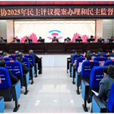 新化县政协民主评议2025年提案办理和民主监督工作