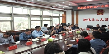 新化县召开电商助推农业产业发展座谈会