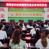 湖南省妇幼保健院专家到新化开展业务培训