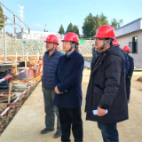 新化县领导调研督导新化北220kV输变电工程建设