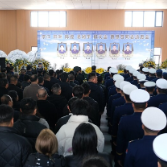 湖南6名牺牲消防员追思会在娄底市新化县举行