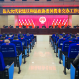 新化县召开县人大代表建议和县政协委员提案交办工作会议