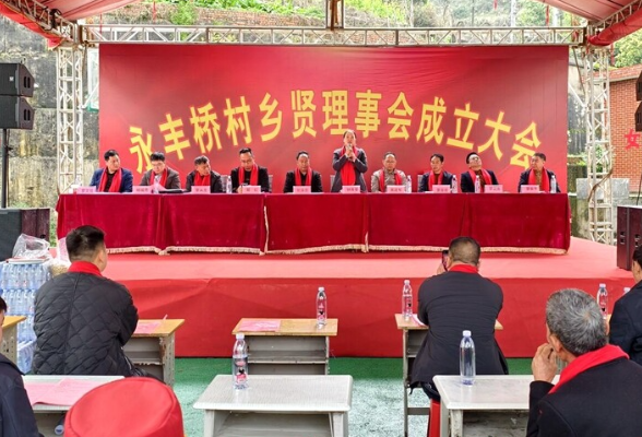 炉观镇永丰桥村乡贤理事会成立