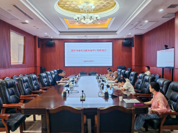 新化县召开县长领办重点提案办理工作推进会