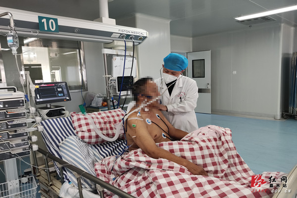 重症医学科主任李攀正在为患者进行检查.jpg 重症医学科主任李攀正在为患者进行检查.jpg