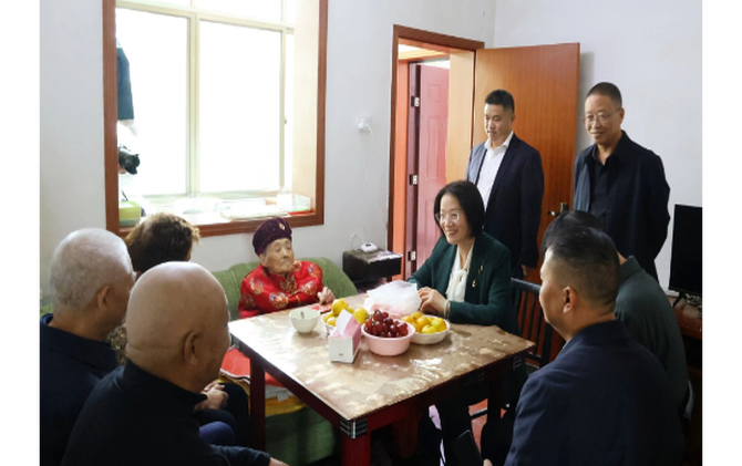 黄海蓉开展重阳节走访慰问活动