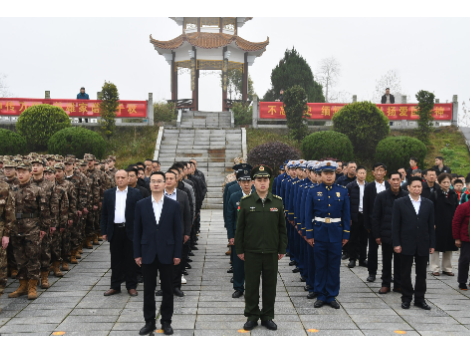 新邵县举行清明烈士祭扫活动