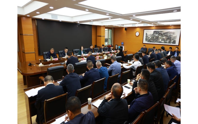 黄海蓉专题调度全县重点领域重大风险防范化解应对工作