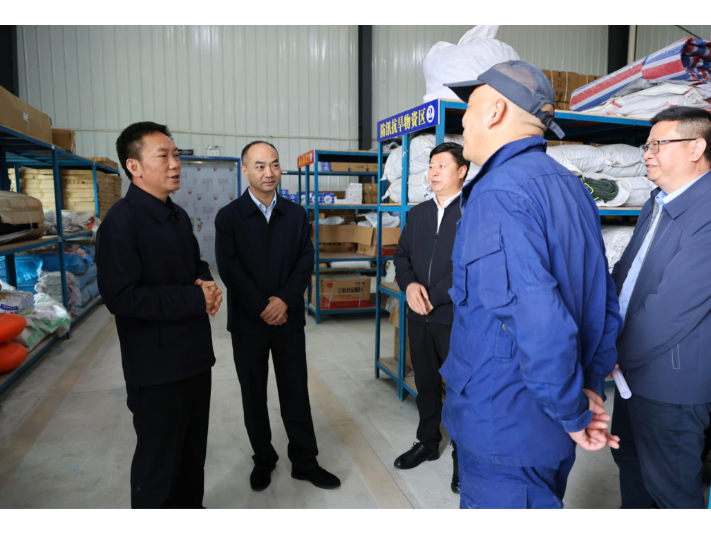 省应急管理厅到新邵检查督导防汛备汛工作