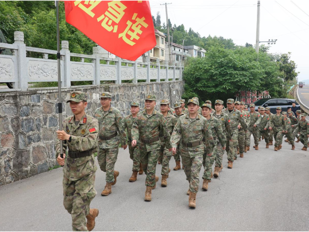 新邵县人武部组织“赓续破译密码志 走好时代长征路”主题实践活动