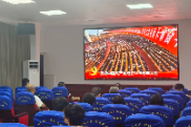 潭府乡组织党员干部集中收看 庆祝中国共产党成立105周年大会实况