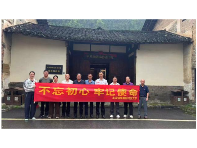 新邵县龙溪铺镇朝阳村开展“七一”红色主题党建活动