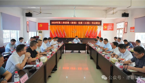 王启武主持召开2024年第三季度镇（街道）党委（工委）书记例会暨加强和创新基层社会治理专题调研座谈会